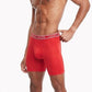 Tommy Hilfiger Cuecas Boxer Micro Masculinas Everyday, Pacote com 3, Vermelhas, Tamanho Grande