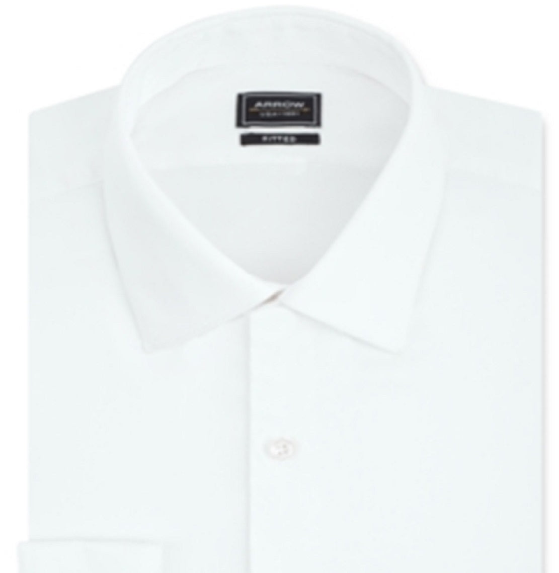 Camisa social masculina Arrow Classic Fit Stretch Performance, branca, tamanho 34x35