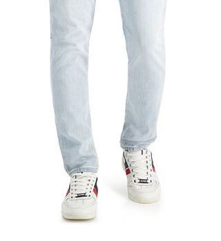 Calça Jeans Slim Fit Adam Tapered Masculina Tommy Hilfiger Azul Tamanho 36X32