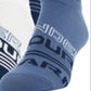 Pacote com 6 meias invisíveis essenciais femininas Under Armour, azul, tamanho 6-9