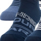 Pacote com 6 meias invisíveis essenciais femininas Under Armour, azul, tamanho 6-9