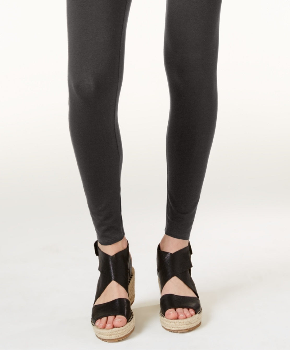 Leggings femininas Eileen Fisher na altura do tornozelo, cinza, tamanho XX-S