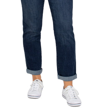 Calça jeans feminina Seven7 Cotton Starlette Boyfriend, azul, tamanho 10