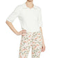Calça jeans capri feminina Chloe com fenda lateral, branca, tamanho 2, da NYDJ