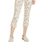 Calça jeans capri feminina Chloe com fenda lateral, branca, tamanho 14, da NYDJ