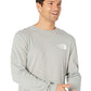 Camiseta The North Face Masculina Ls Box Nse Cinza Tamanho Grande