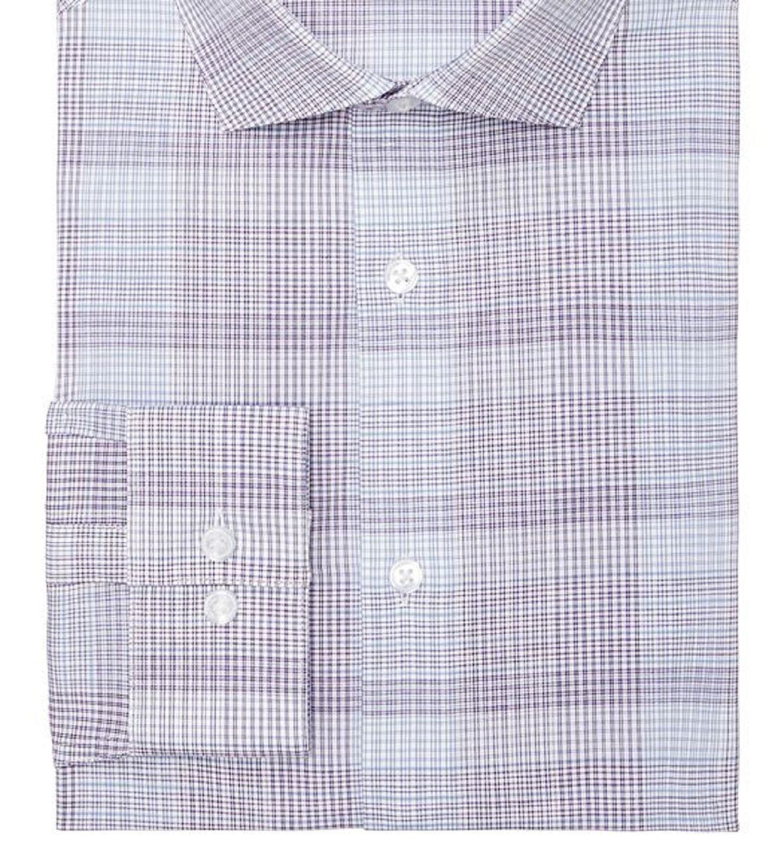 Camisa social masculina Calvin Klein Steel Slim Fit, sem passar, com elastano, roxa, tamanho 14,5 x 32 x 33
