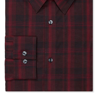 Camisa social Calvin Klein masculina slim fit, elástica e sem ferro, tamanho 17x36x37, vermelha