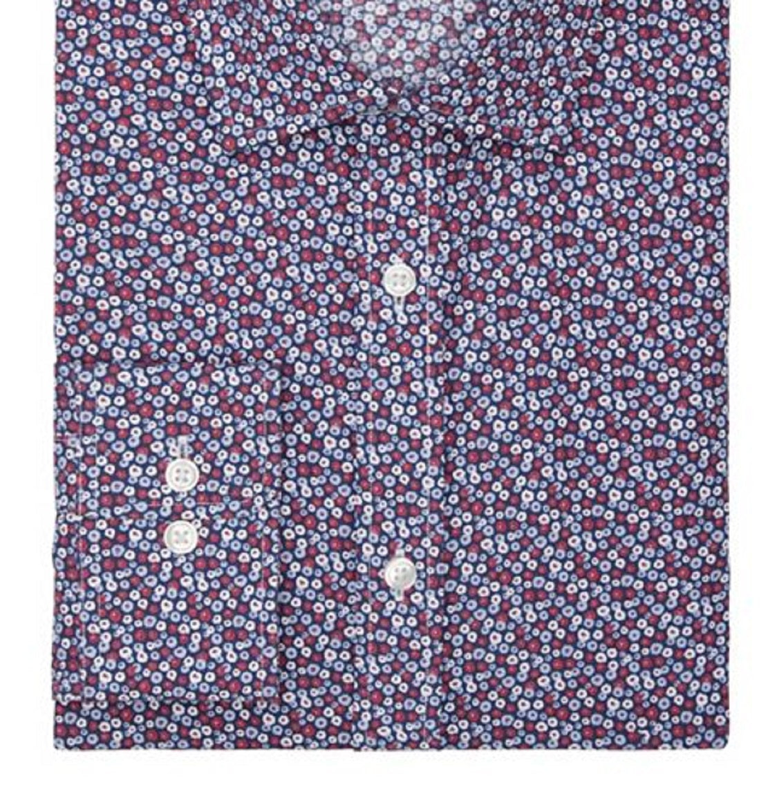 Camisa social masculina Tommy Hilfiger Th Flex Cool Athletic Fit vermelha tamanho 17x34x35