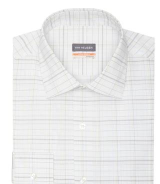 Camisa social masculina Van Heusen Stain Shield Regular Fit, amarela, tamanho 16x34x35