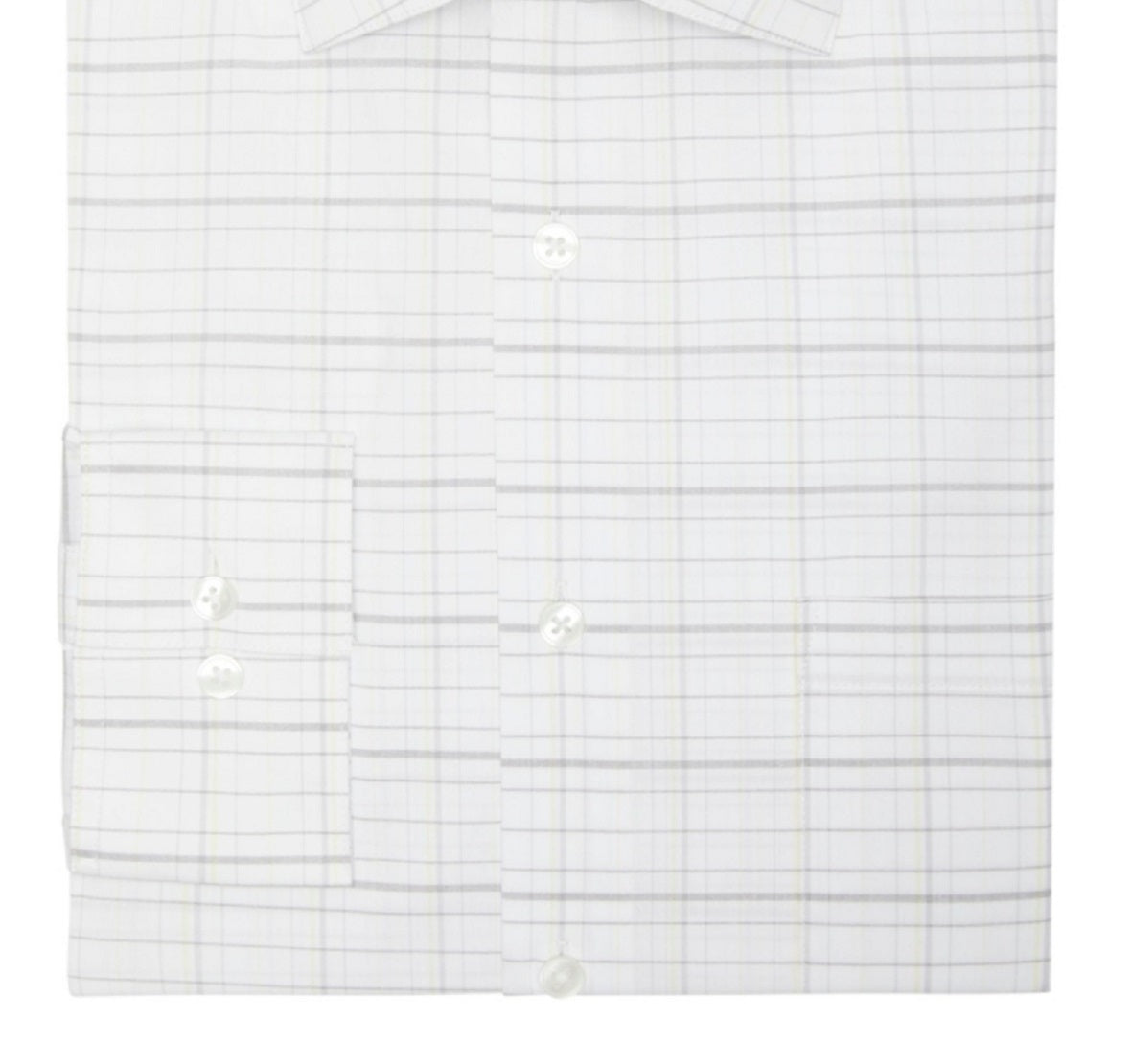 Camisa social masculina Van Heusen Stain Shield Regular Fit, amarela, tamanho 17 x 34 x 35
