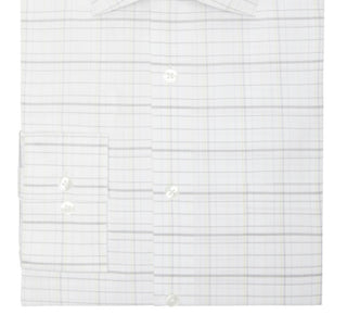 Camisa social masculina Van Heusen Stain Shield Regular Fit, amarela, tamanho 17 x 34 x 35