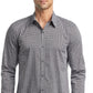 Camisa social Calvin Klein masculina extra slim fit elástica para fora da calça, preta, tamanho médio