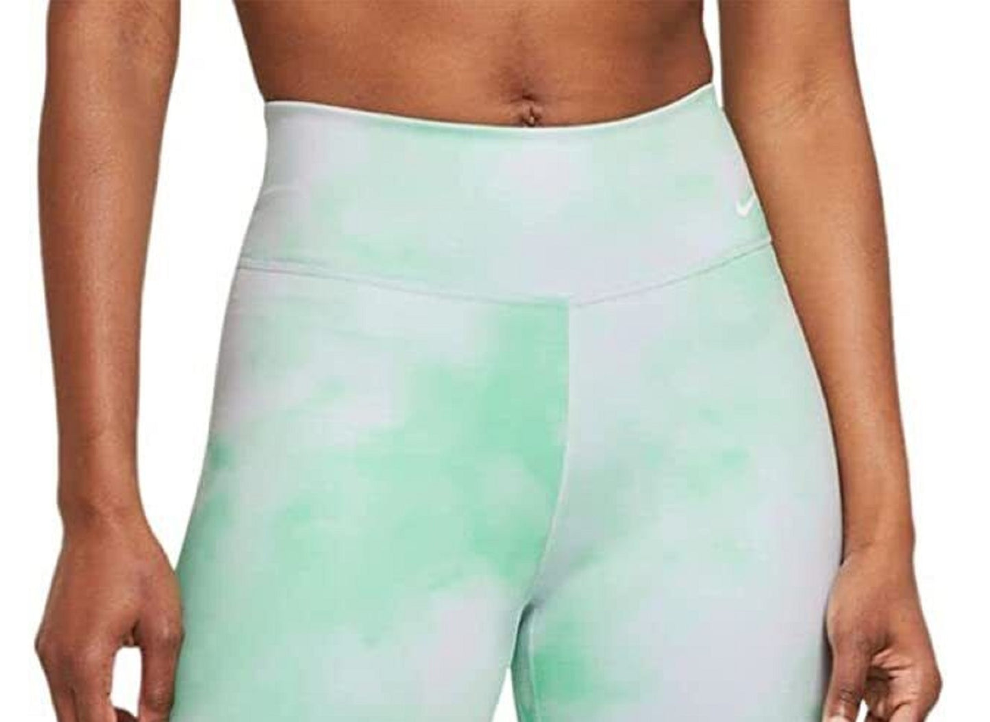 Calções de ciclismo Nike One Icon Clash para mulher, verde, tamanho extrapequeno