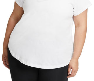 Camiseta Nike Dri Fit Rainbow com logotipo bordado, branca, tamanho 2X