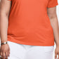 Camiseta Champion Classic Graphic Feminina Laranja Tamanho 1X