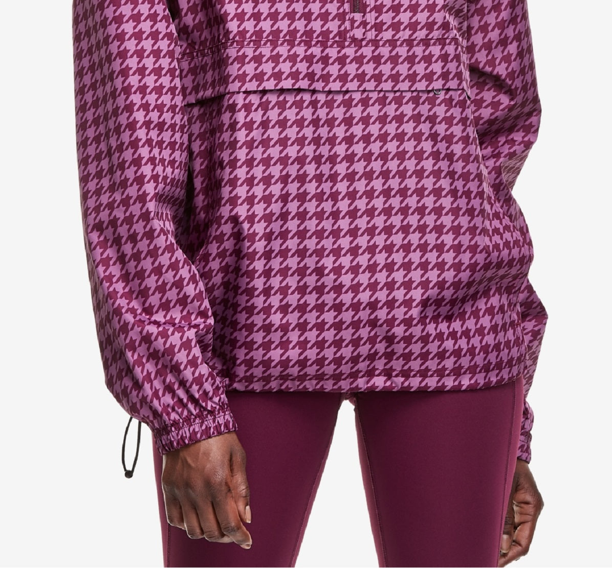 Jaqueta corta-vento feminina Champion, dobrável, com zíper, roxa, tamanho extragrande