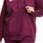Moletom com capuz feminino Champion Comfy Cozy Roxo Tamanho 3X