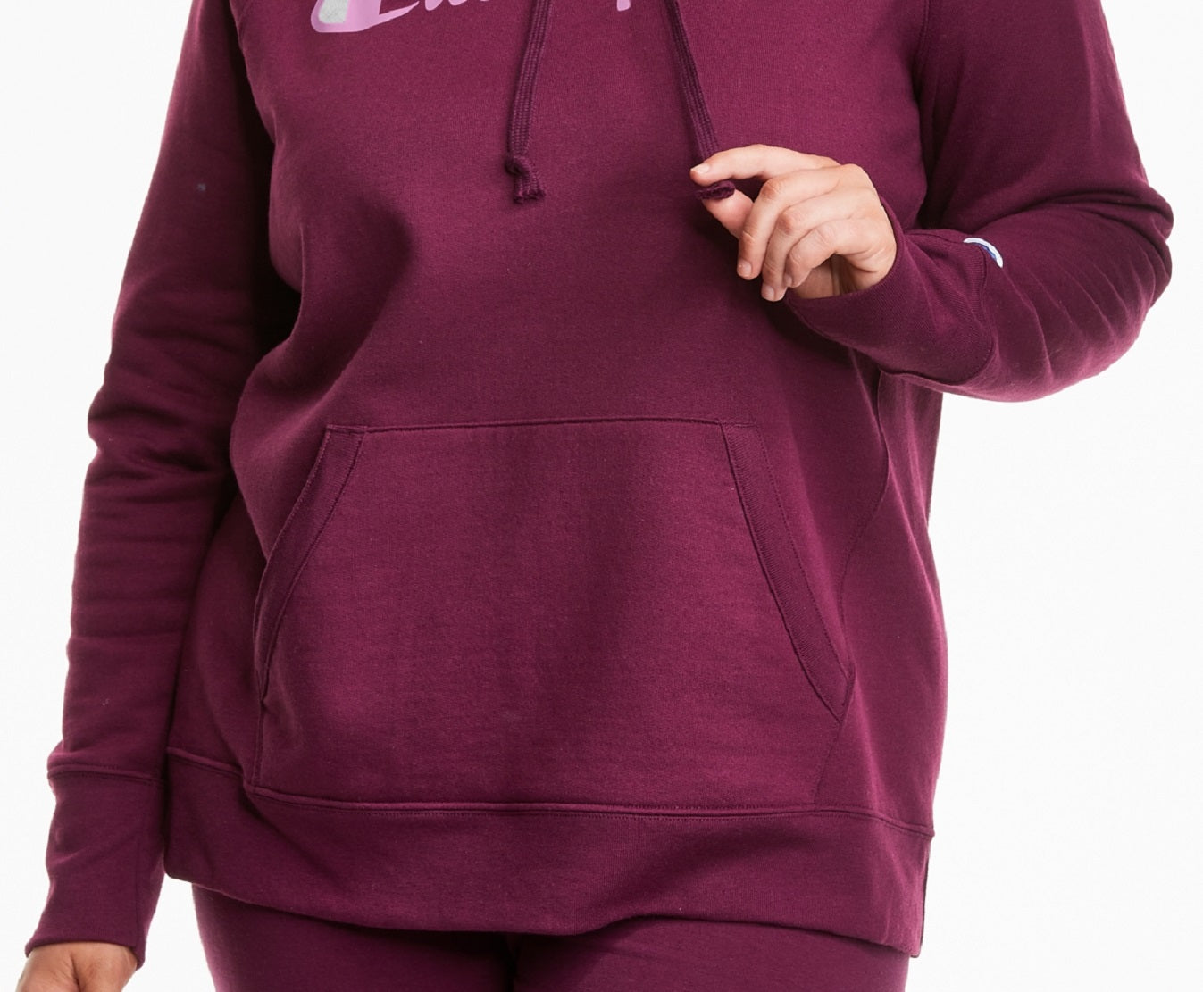 Moletom com capuz feminino Champion Comfy Cozy Roxo Tamanho 3X