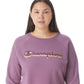 Moletom Champion Powerblend Logo Boyfriend Feminino Roxo Tamanho 3X