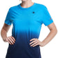 Camiseta feminina Champion Cotton Dip Dyed Relaxed, azul, tamanho X-S