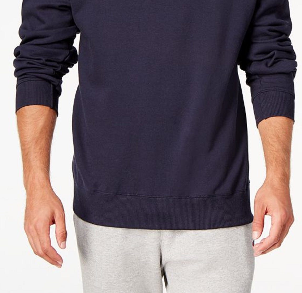 Moletom Champion Powerblend Fleece Masculino Azul Tamanho XX-G