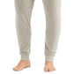 Calça de moletom masculina Polo Ralph Lauren com bolsos canelados e malha canelada, tamanho grande, cinza