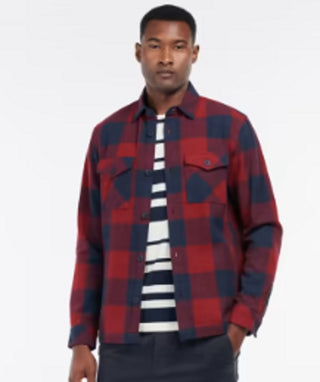 Camisa Barbour Hordon Over Masculina Azul Tamanho X-G