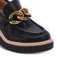 Mocassim plataforma Brenan feminino Dolce Vita em couro preto, tamanho 7,5 M