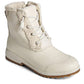 Botas Sperry Maritime Repel Teddy Femininas Brancas Tamanho 7,5 M