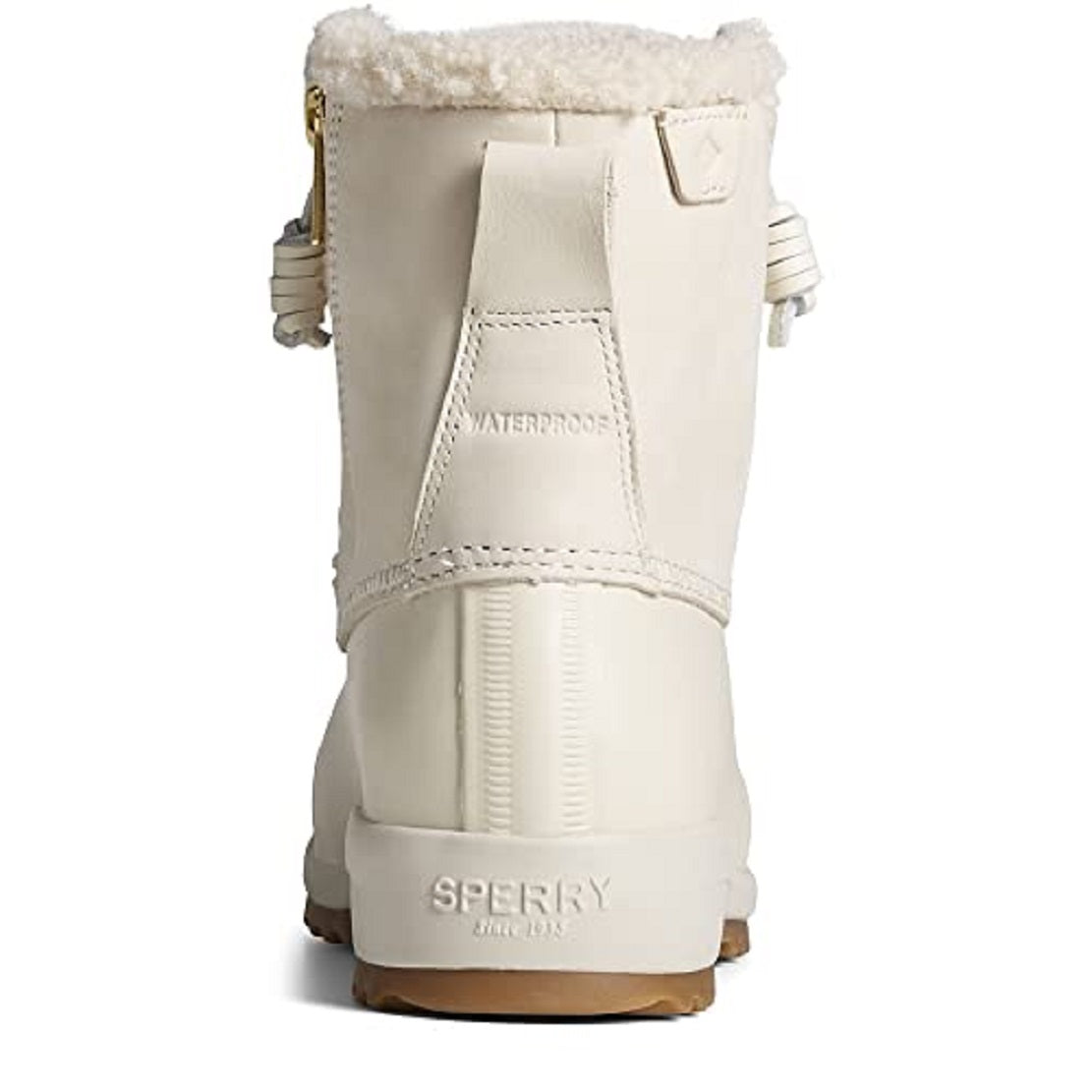 Botas Sperry Maritime Repel Teddy Femininas Brancas Tamanho 7,5 M