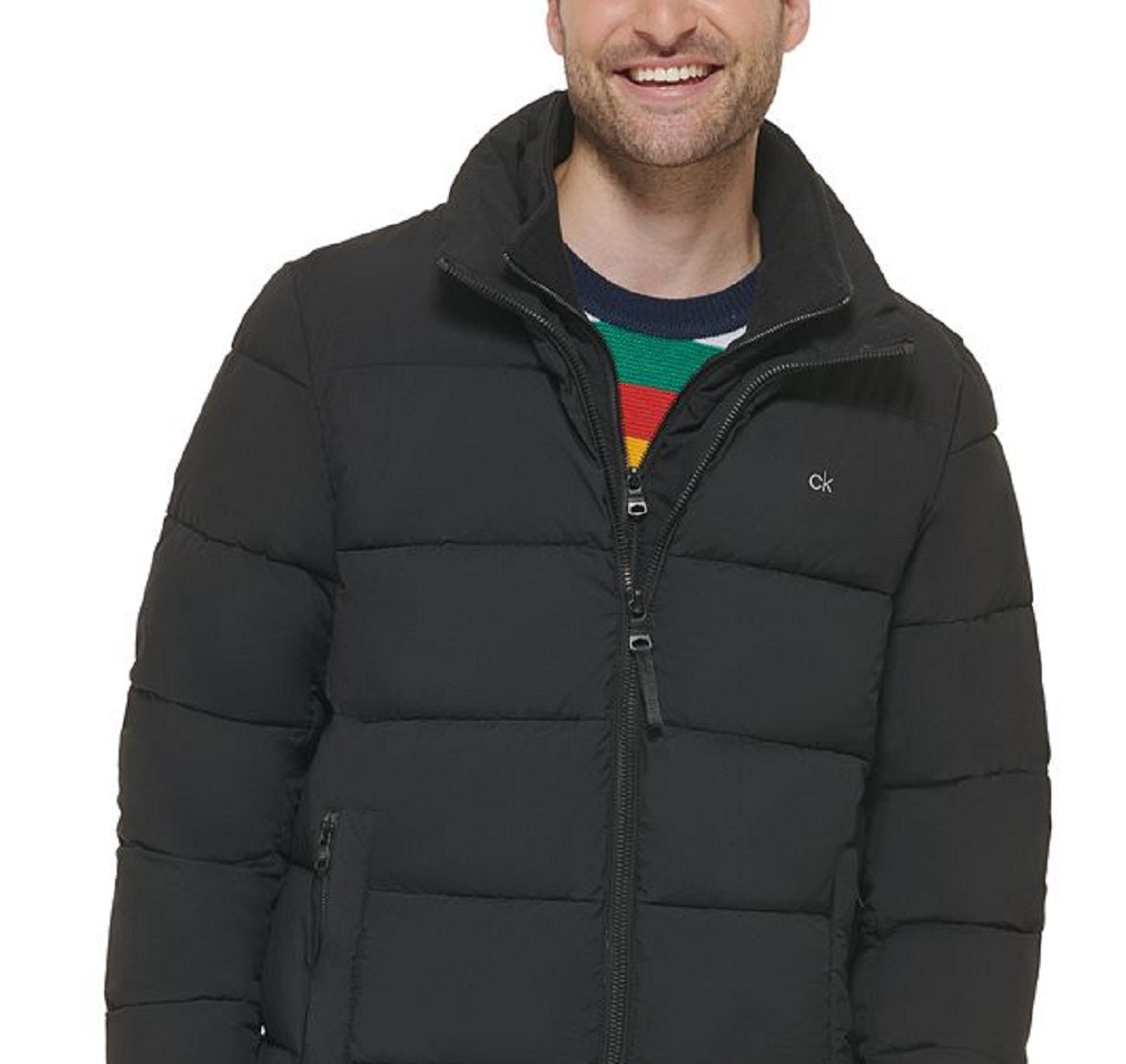 Jaqueta Puffer Masculina Calvin Klein Preta Tamanho Grande
