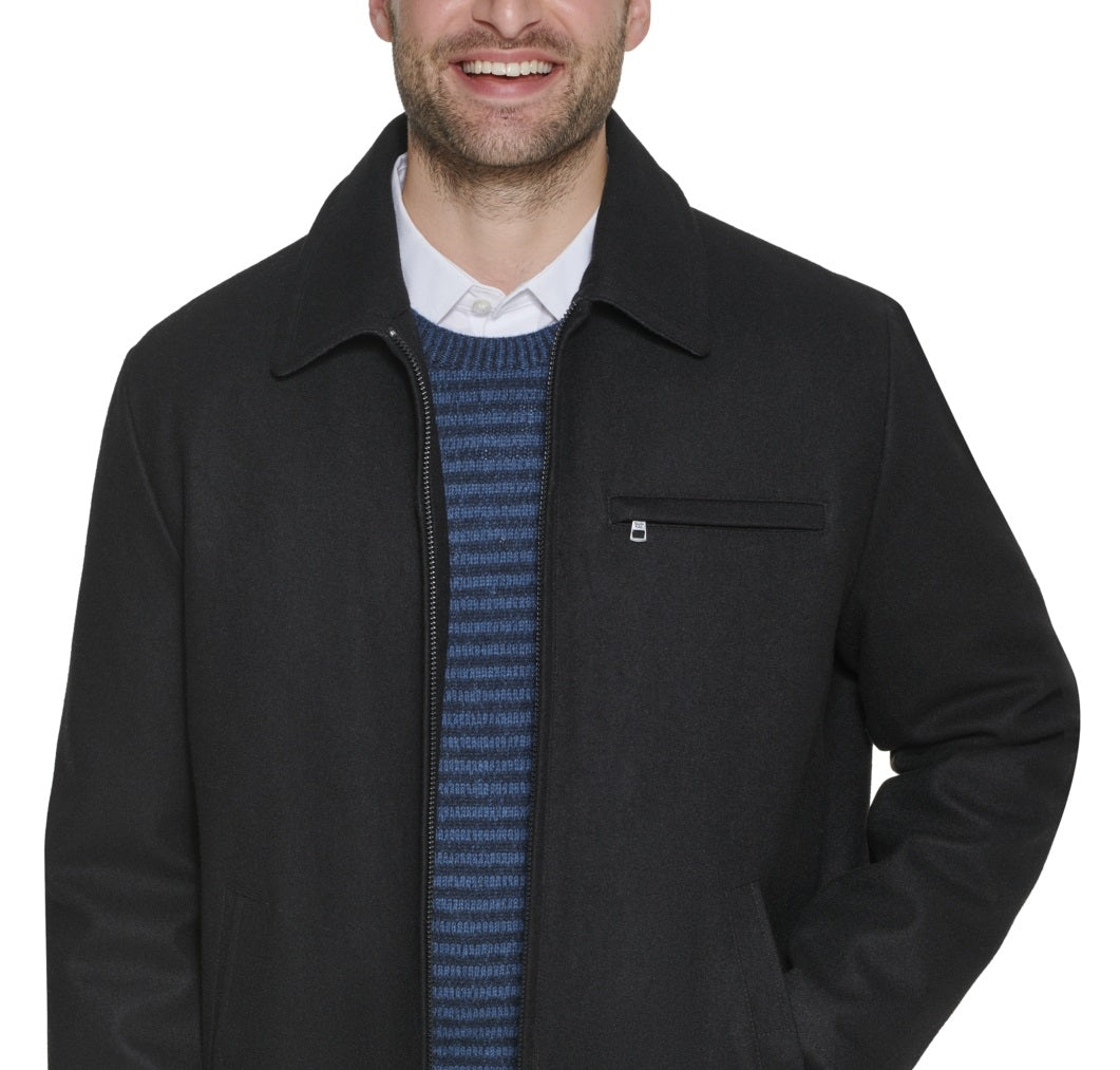 Jaqueta Calvin Klein Masculina de Lã Hipster Preta Tamanho Médio
