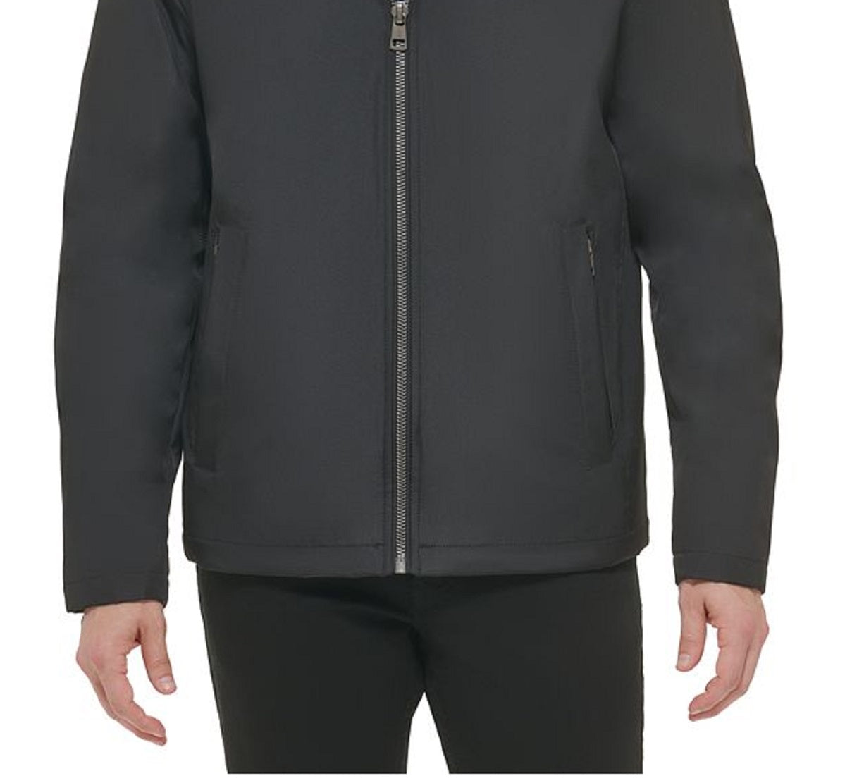 Jaqueta Calvin Klein Masculina Classic Midweight Gola Alta Preta Tamanho Médio