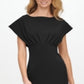 Vestido justo com cintura império e crepe Scuba Calvin Klein feminino, preto, tamanho 2