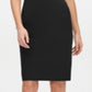 Vestido justo com cintura império e crepe Scuba Calvin Klein feminino, preto, tamanho 2