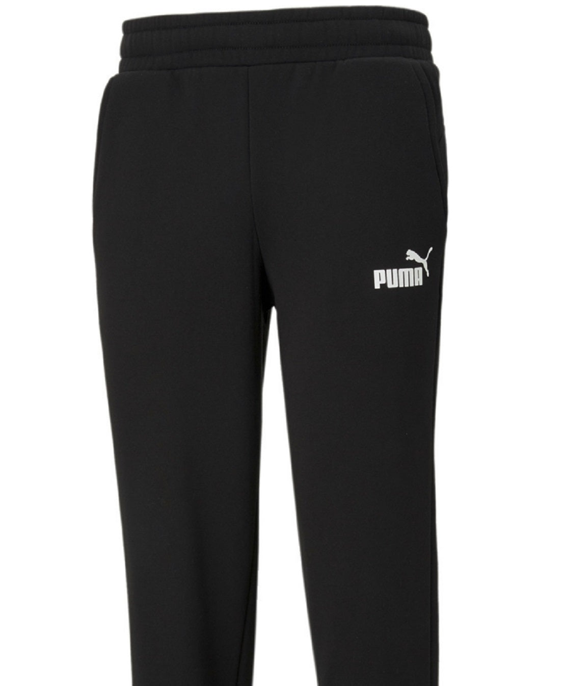 Calça de moletom masculina Puma Logo Fleece preta tamanho X-G