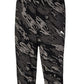 Calça de malha camuflada masculina Puma, preta, tamanho pequeno