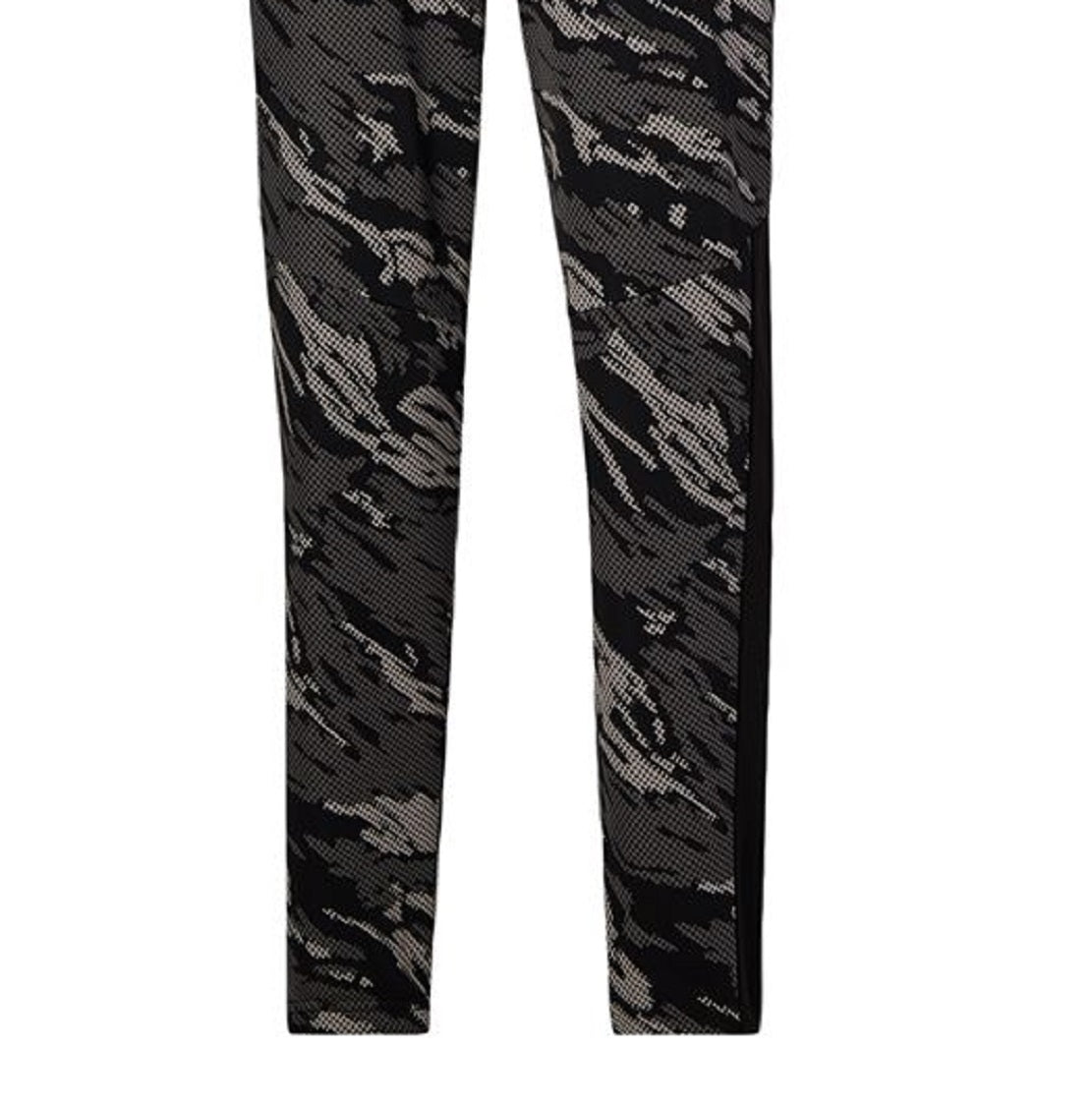 Calça de malha camuflada masculina Puma, preta, tamanho pequeno