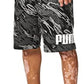 Shorts Puma Big Logo Masculino Algodão Preto Tamanho Médio