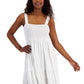 Vestido feminino Tommy Hilfiger xadrez sem mangas, tamanho XG, branco