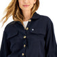 Jaqueta Trucker Feminina Tommy Hilfiger com Cordão Azul Tamanho P