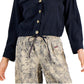 Jaqueta Trucker Feminina Tommy Hilfiger com Cordão Azul Tamanho P