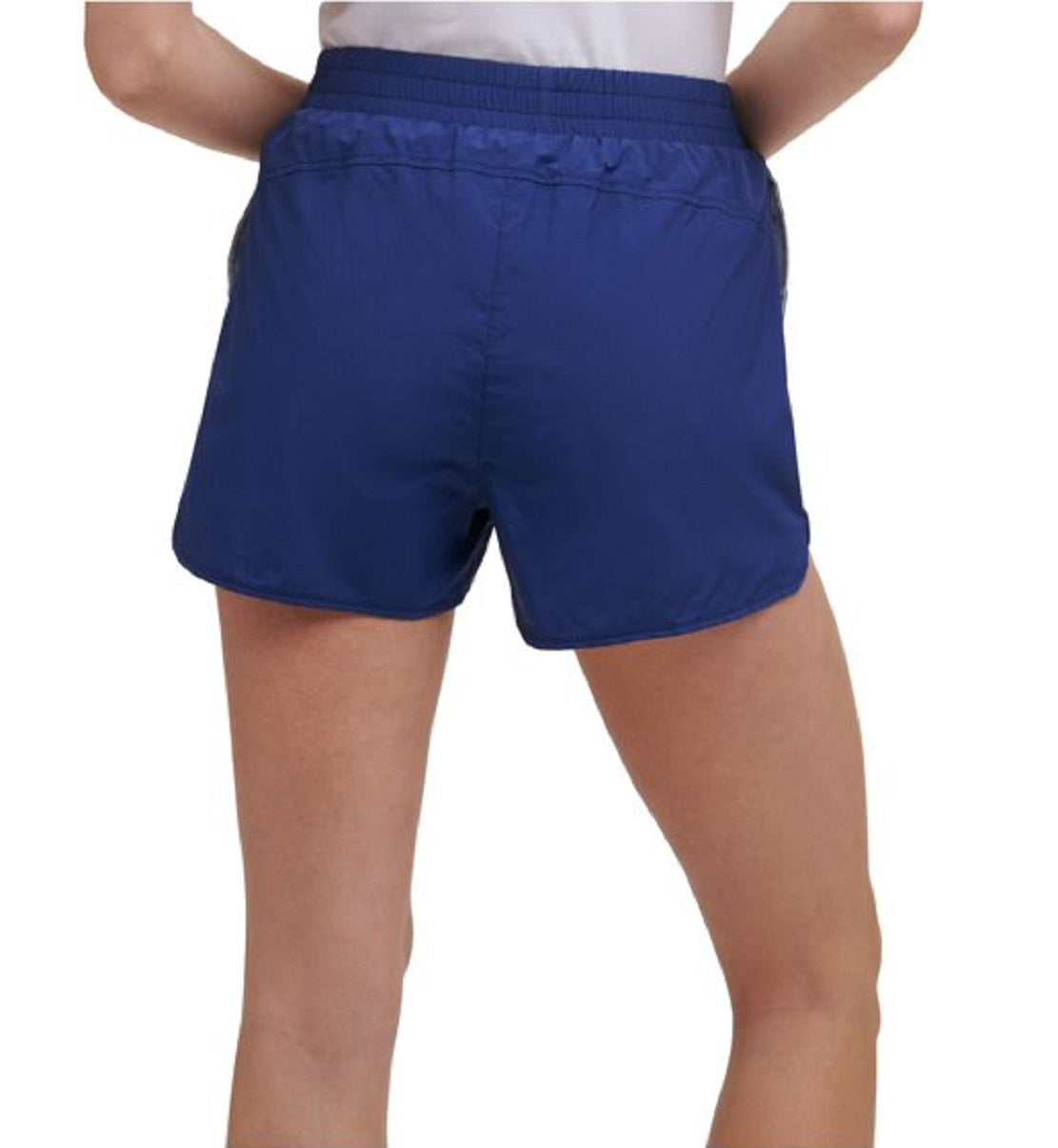 Tommy Hilfiger Shorts Listrados Femininos para Uso Ativo Azul Tamanho X-G