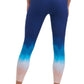 Leggings femininas Tommy Hilfiger Sport Ombre Length Azul Tamanho X-S