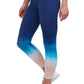 Leggings femininas Tommy Hilfiger Sport Ombre Length Azul Tamanho X-S