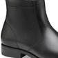 Bota masculina Johnston &amp; Murphy Lewis com zíper lateral, preta, tamanho 8,5 M