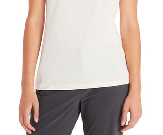 Camiseta feminina Marmot Coastal, branca, tamanho pequeno