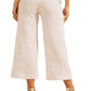 Calça culotte feminina GUESS Tessa Linen Rosa Tamanho Grande