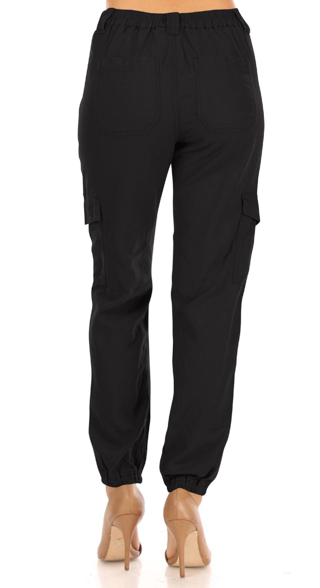 Calça cargo feminina GUESS Bowie preta tamanho 31